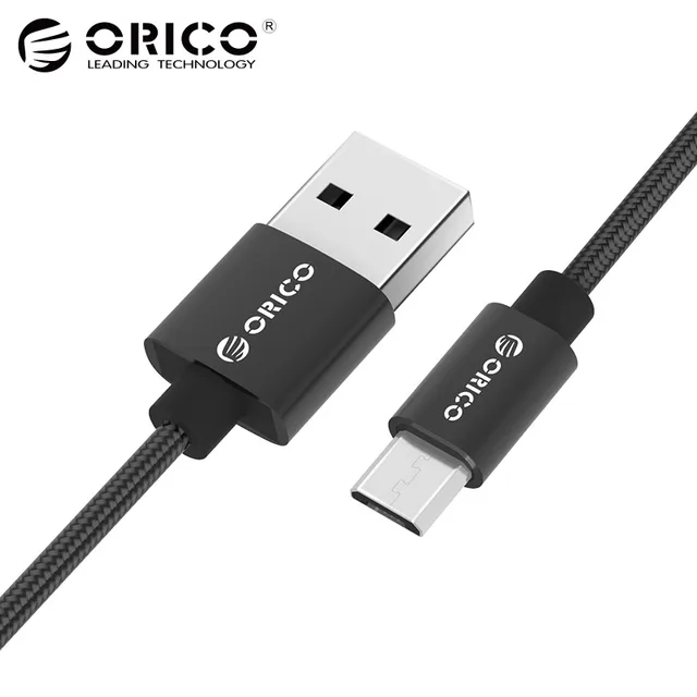 ORICO 2.4A Micro USB Cable Alloy Nylon Micro USB Data Cable Universal Android Phone Charger