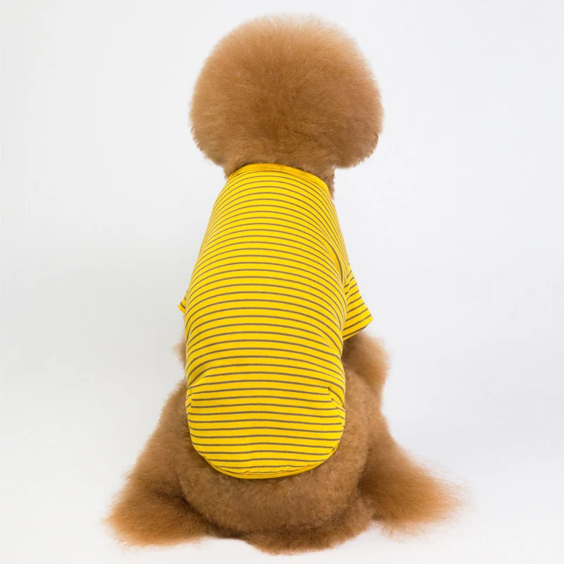 Весенне-осенняя одежда для детей футболка с рисунком собак из мультфильма теплая собачья Одежда для питомцев для костюм для собаки полосатый свитер для собаки, для питомца продукции Ropa Perro
