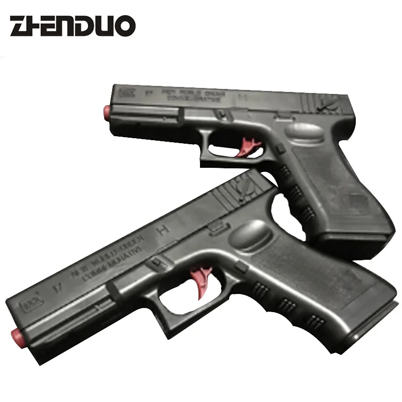 

ZhenDuo Toys 2Pcs/Lot Interactive H12A Brown Water Gun Manually Recall Simulation Child Manual Toy Gun Launch Soft Bullet Gun
