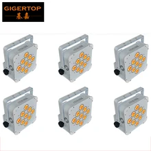 6 XLot 9x18 Вт Беспроводной DMX512 Батарея RGBWA УФ 6 Цвет Led Телевизор с номинальной Hi-качество пульт dmx 512 Control Slim Led Par свет 90 V-240 V