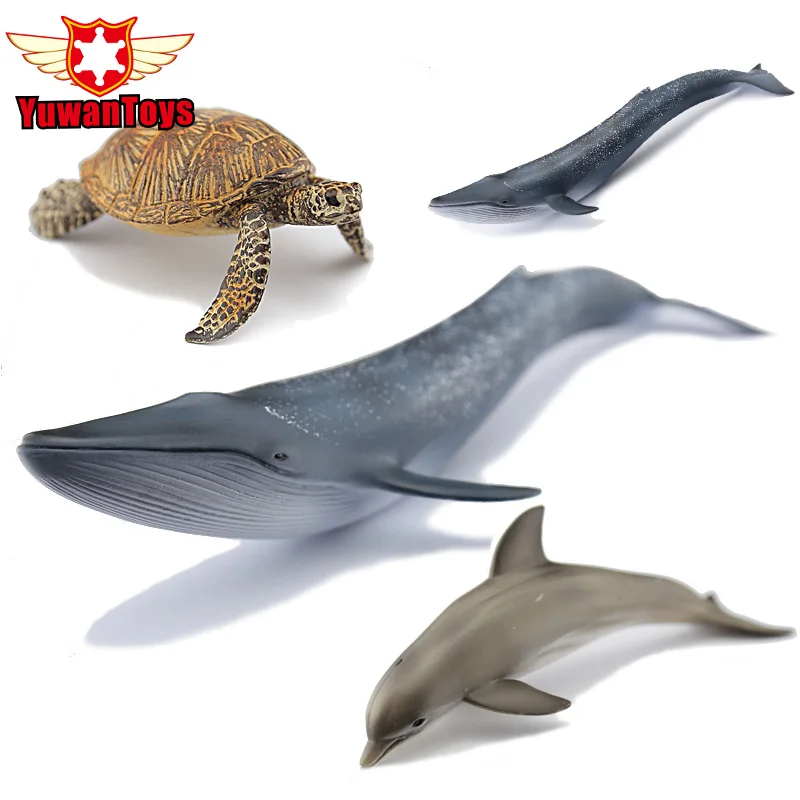 

15-30cm PVC Sea Life Simulation Model Toy Whales Sharks Fish Turtles Dolphins Penguins Blue Whale Marine Life Figure Toys Gifts