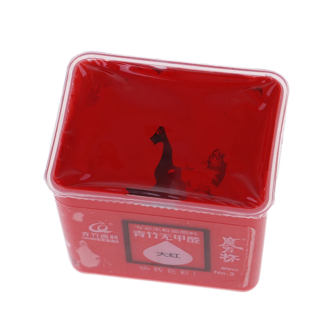 8 Colors High Quality Gouache Paint Set 80ml Jelly Cup Design Portable Case for Artists, Students, Gouache Watercolor Painting