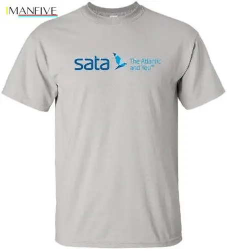

Hot Sale Fashion SATA Air Acores Vintage Portuguese Airline Logo T-Shirt O-neck Tee
