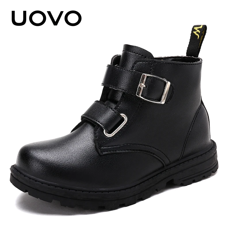 

Winter Kids Fashion Boots Warm Children Martion Boots Kids Shoes Plush Lining Boots Boys And Girls Boots Size #31-40
