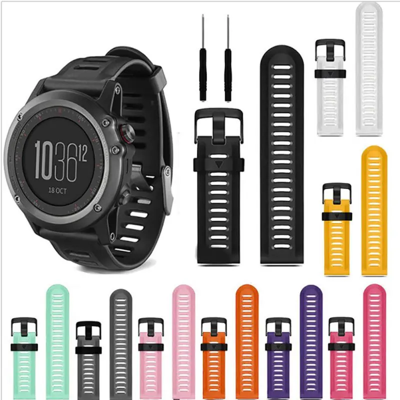 

Garmin Fenix 3 Soft Silicone Watch Band Wrist Watch Replacement Watch Band Hot