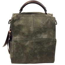 Женская Новинка pu кожаная повседневная сумка на одно плечо женская черная Зеленая Сумка-тоут мягкая многофункциональная простая сумка