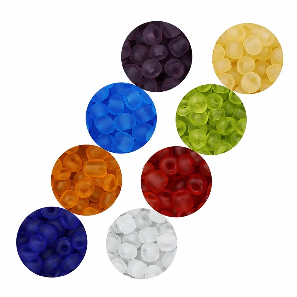 

LOULEUR Aprox 750pcs 8 Colors Transparent Czech Glass Seed Spacer Beads 1mm Hole Glass Beads For Bracelet Jewelry Making DIY
