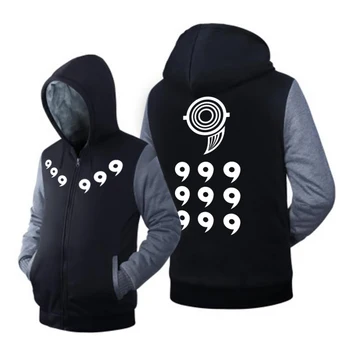 

US size Men Women Naruto Ootutuki Hagoromo Rikudo Sennin Coat Zipper Hoodie Winter Fleece Unisex Thicken Jacket Sweatshirts Clo