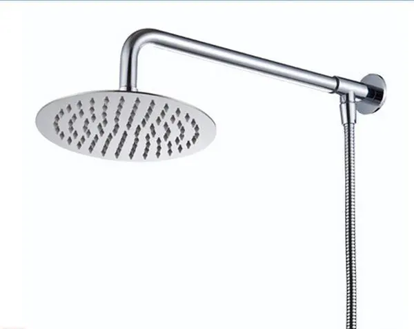 Yardwe Estensione Braccio Doccia,prolunga Braccio Doccia da 8 Pollici per soffione Fisso,1//2 Tubo Argento