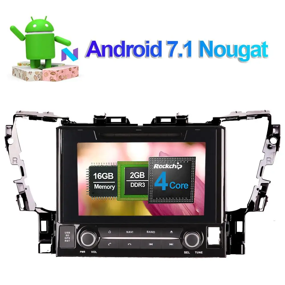 Sale 9 Inch Android 8.0 Octa Core 4GB RAM Car GPS Navigation For Toyota Alphard 2015- DVD Multimedia Player Radio Stereo Bluetooth 2