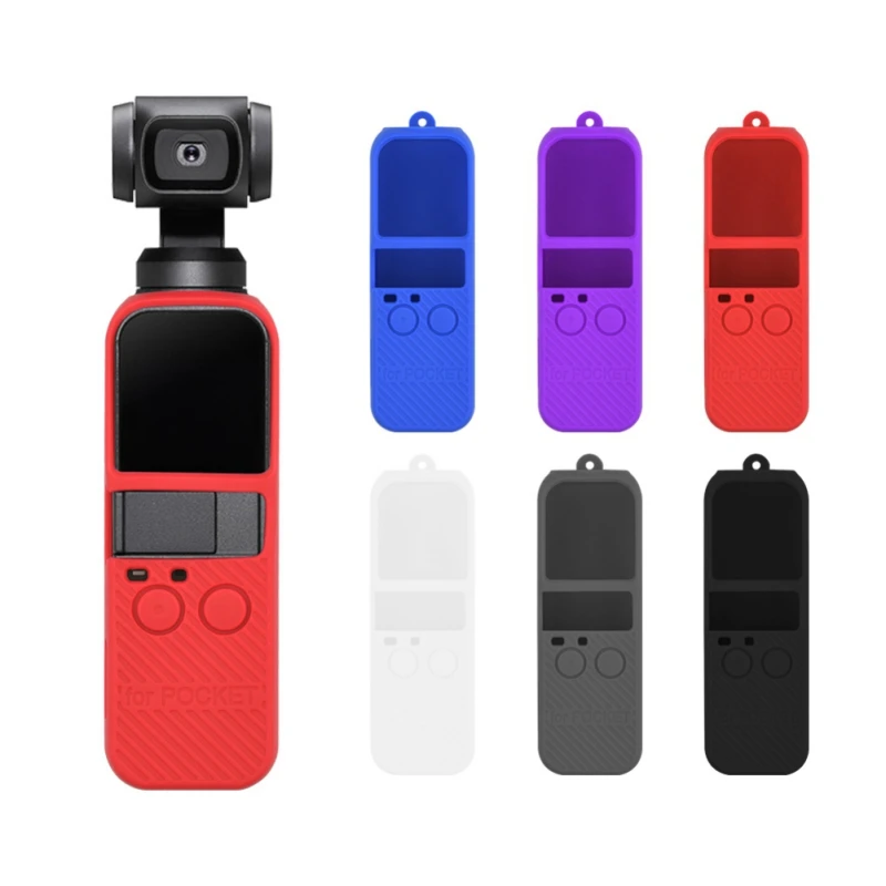 

Soft Silicone Case for DJI OSMO Pocket Handheld Gimbal Stabilizer Protective Case Protector Lanyard