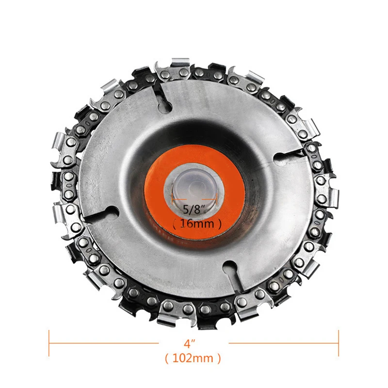 

Angle Grinder Power Angle Grinding Chain Plate Woodworking Chain Plate Wood Carving Disc For Angle Grinder Power Tool Accessorie