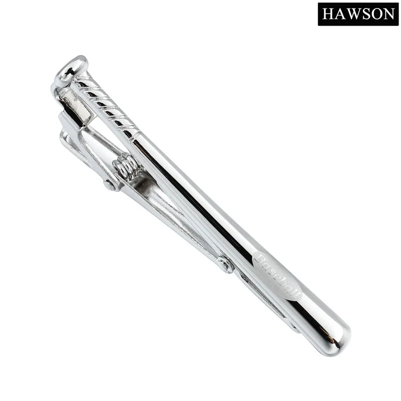 

HAWSON Sporty Baseball Tie Bar Tie Clips Neck Tie Pin Clasps Tie Clips Best Gifts for Boyfriend