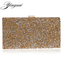 Yingmi Стразы Вечерние сумки цепи Курьерские сумки для свадьбы/Партия кристаллов Свадебные Вечерние сумки смешанные Цвет вечерняя сумочка; BS010