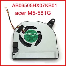 Free Shipping New AB06505HX07KB01 DC5V 0.4A Fan For acer M5-581G CPU Cooler Cooling