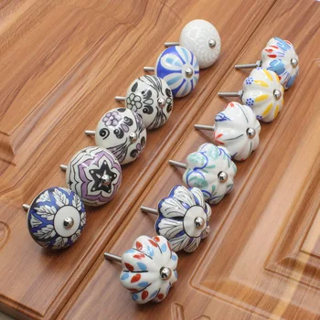 Furniture Hardware 40mm Furniture Handle Ceramic Drawer Cabinet Knobs and Handles Knobs Door Cupboard Kitchen Pull Handles