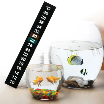 

1Pc Stick On Digital Thermometer Adhesive Aquarium Fish Tank Temperature Sticker Terrarium Greenhouse Pet tank Thermometer