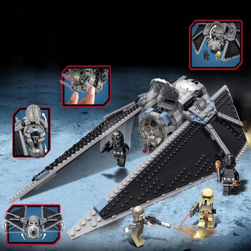 Stunning Model 05044 LegoINGLYs StarWars Hot The TIE Interceptor Building Blocks Star Wars Limited Bricks Movie Toys For Boys