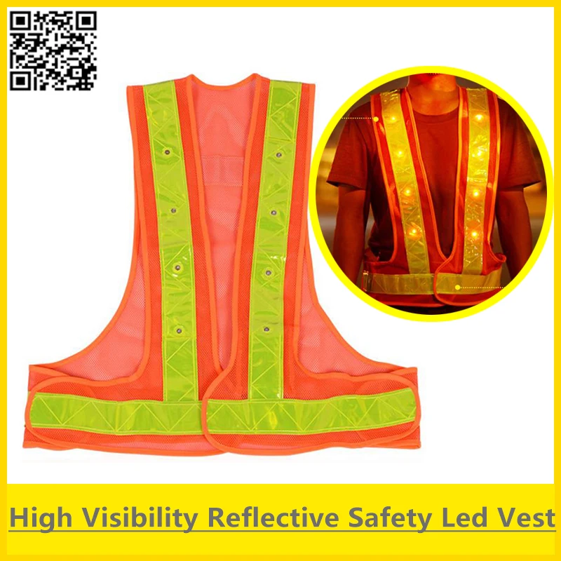 bilder für Sfvest verkehrssicherheit led weste reflektierende orange weste mit led-leuchten hallo vis weste freies verschiffen bilder für Sfvest verkehrssicherheit led weste reflektierende orange weste mit led-leuchten hallo vis weste freies verschiffen