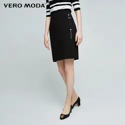 Vero Moda боковая молния Однотонная юбка-карандаш офисная Юбка До Колена прямая юбка | 317316538