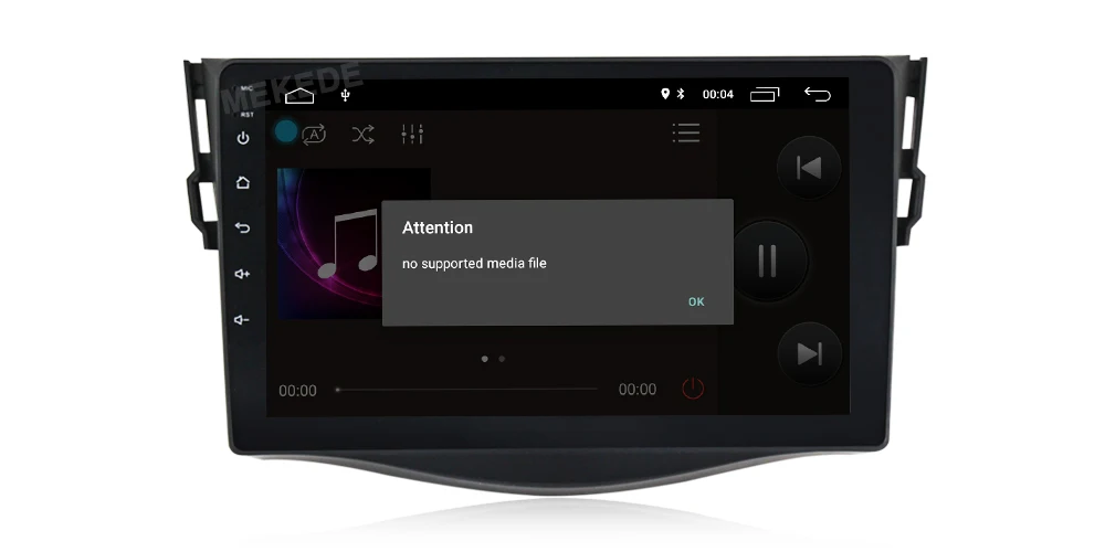 Discount mekede Android 8.1 car dvd player for Toyota RAV4 Rav 4 2007 2008 2009 2010 2011 2 din 1024*600 gps navigation wifi 4 core 14