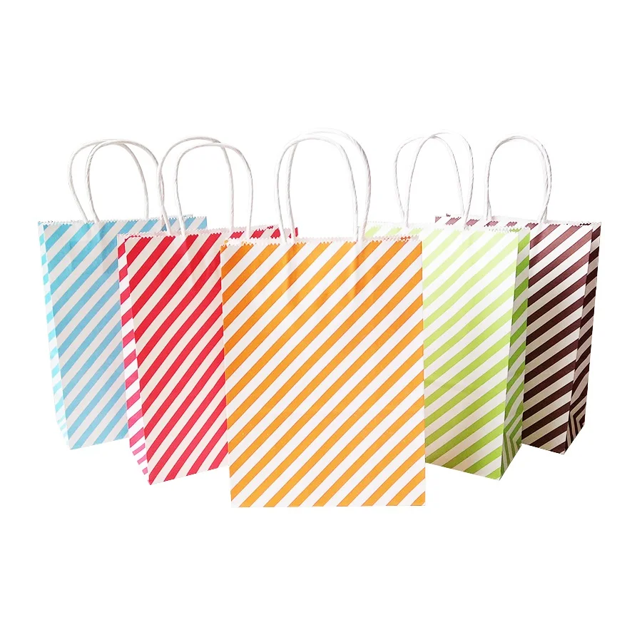 10 Pcs/lot 16x22cm Small Gift Bag With Handles Wedding Decoration Paper