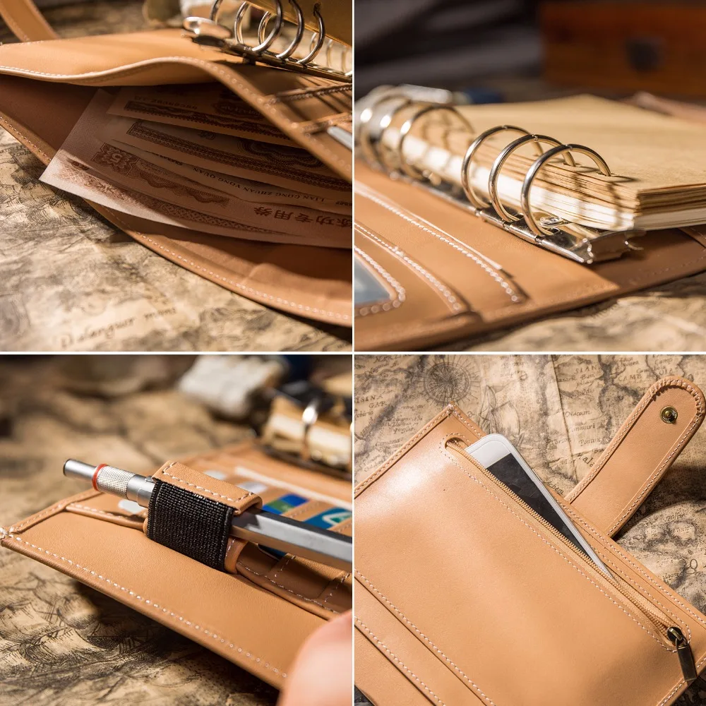 Genuine Cow Leather Cover Retro Traveler's Notebook Diary Journal Vintage Handmade Travel NoteBook Genuine Cow Leather Cover Retro Traveler's Notebook Diary Journal Vintage Handmade Travel NoteBook