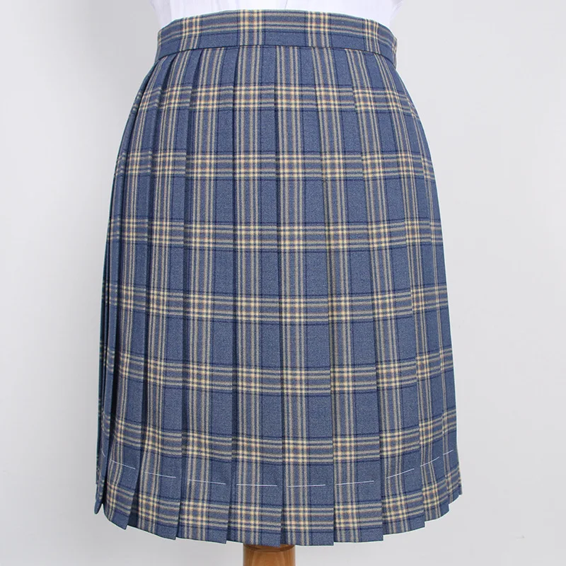 Новая популярная японская Корейская версия коротких юбок с высокой талией для девочек Jk школьная форма Студенческая клетчатая юбка в складку и галстук-бабочка