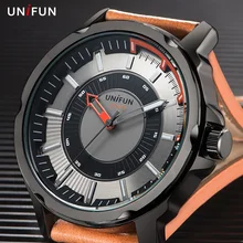 UNIFUN Новые Мужчины Luxury Brand Мода Повседневная Кварц Бизнес Мужской Relogio Masculino Военный Водонепроницаемый Аналоговые Спортивные Часы