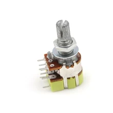 1 pces b50k 50k ohm duplo interruptor linear do potenciômetro do controle de volume do atarraxamento