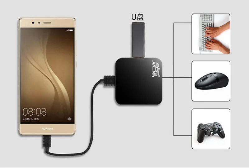 Снигирь Мини Путешествия микро USB2.0 High Speed HUB разветвитель вцв 3 Порты и разъёмы S Multi USB Порты и разъёмы линии 80 см OTG концентратор несколько