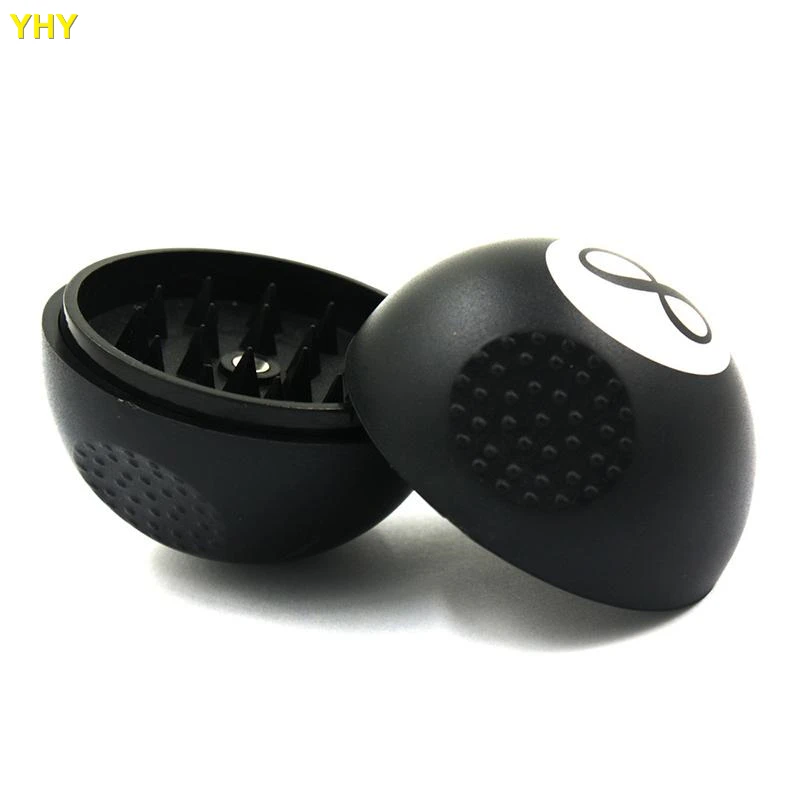 Smile No.8 Ball Grinder Herb Grinders Zinc Alloy Tobacco Plastic Grinders 3 Parts Smoking Accessories04
