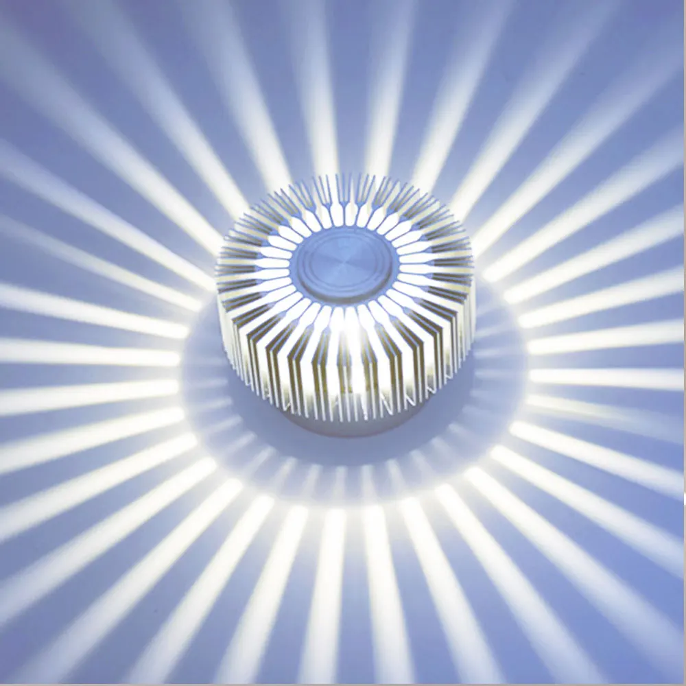 

Sunflower Wall Lamp Modern Led Lighting 3W For Indoor Decoration corridor aisle Restaurant AC85-265V