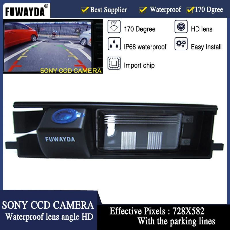 FUWAYDA good quality waterproof night vision SONY CCD Car Rear View