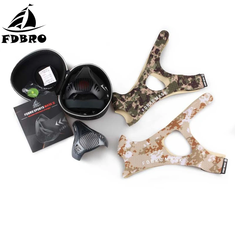 

FDBRO Training Sport Mask 3.0 Cardio Elevation Fitness Workout Exercise Plyometrics Bicycle Camping Face Mask Face Protector