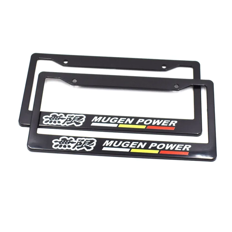 

1pair Plastic Racing Car License Plate Frame Tag Cover Holder