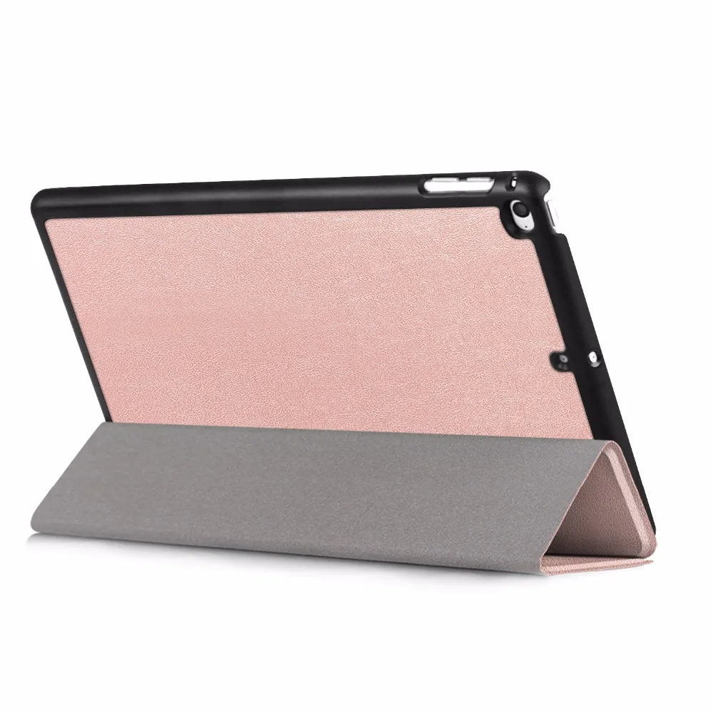 50 шт./лот Advanced Three fold Solid color Тонкий кожаный кошелек чехол для Apple iPad mini 4 5 защитный чехол