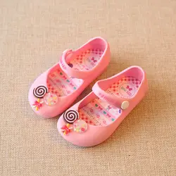 2019 детская обувь для девочек летние сандалии карамельного цвета дети желе сандалии для девочек мягкая подошва сандалии пляжная обувь