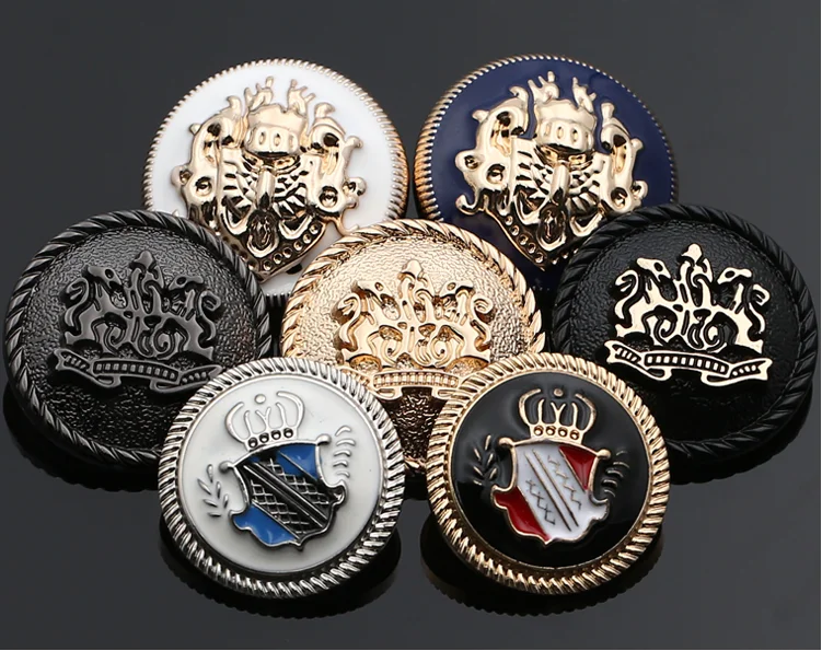 6pcs/lot Free Shipping Metal button coat button round jacket sweater