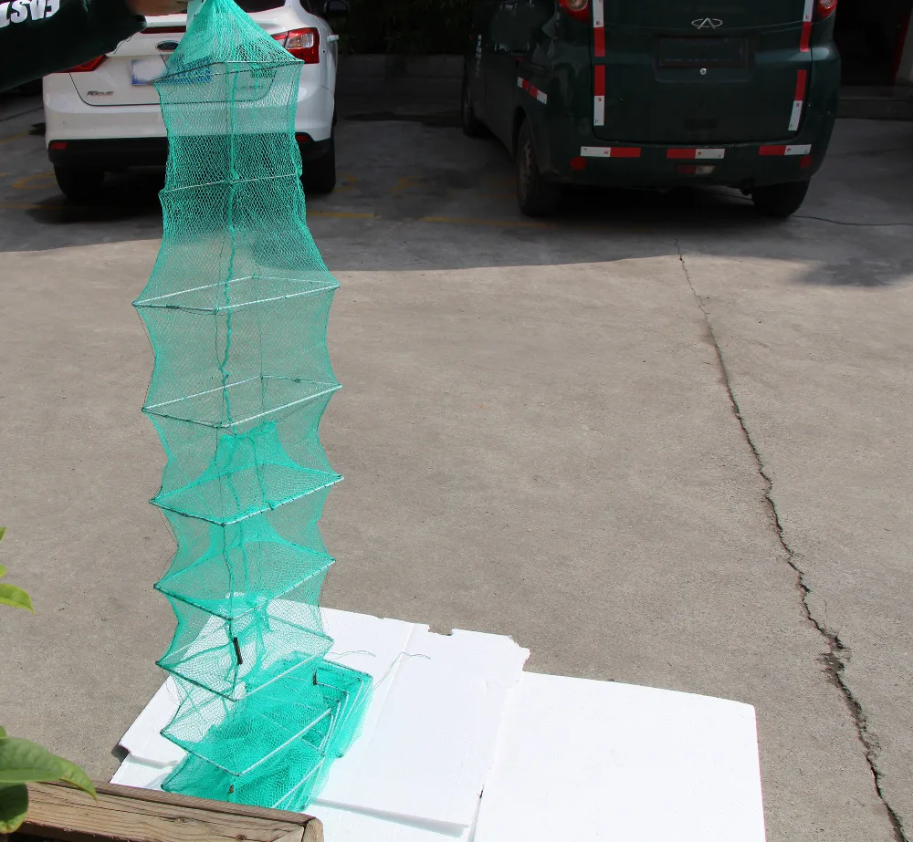 Lawaia 3m fishing net Cage Fish Trap Shrimp Crab 3m monofilament fishing net 19 Layers shrimp trap fishing net casting