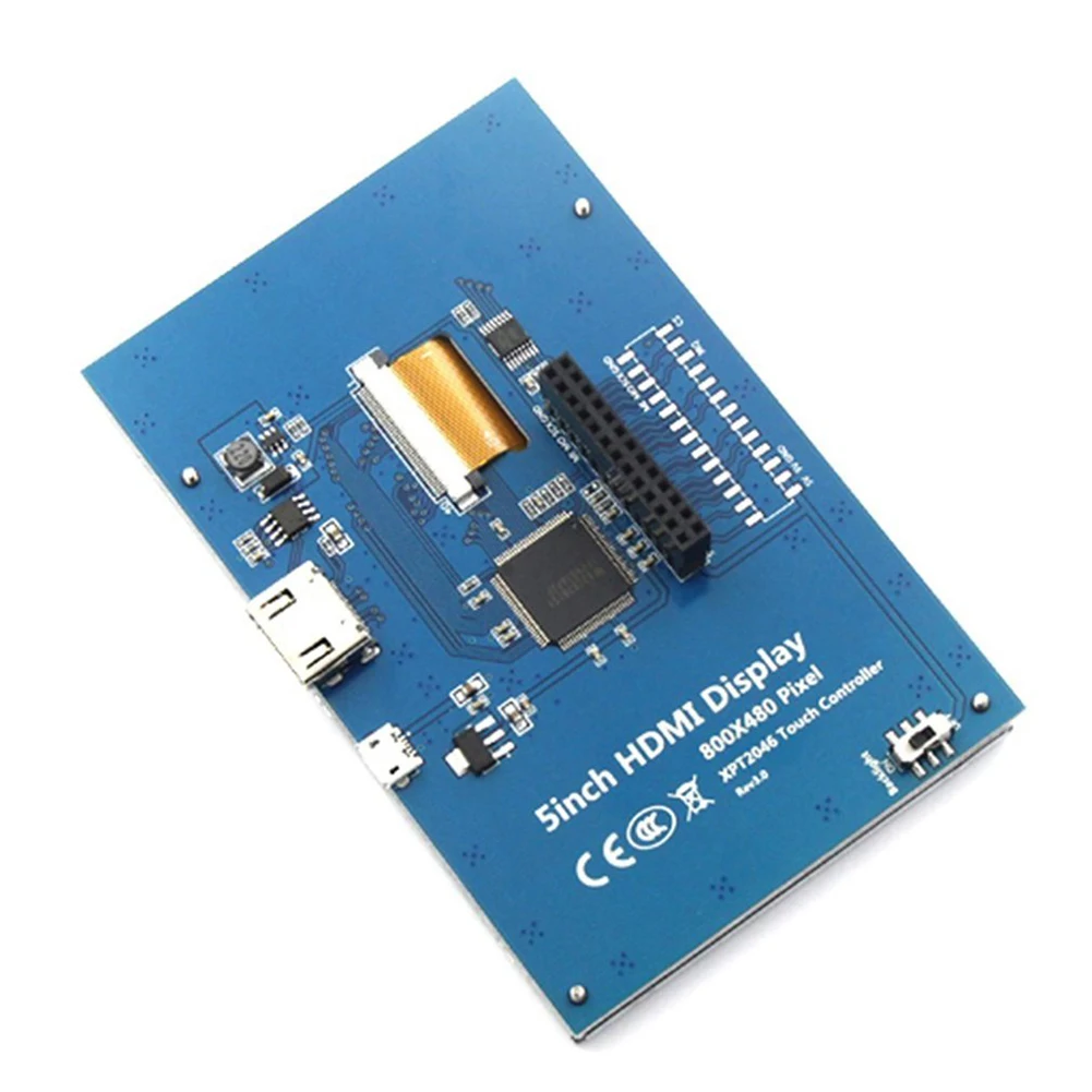 5 дюймовый сенсорный ЖК дисплей мини ПК для Raspberry Pi 1/2/3 Модель B + USB емкостный