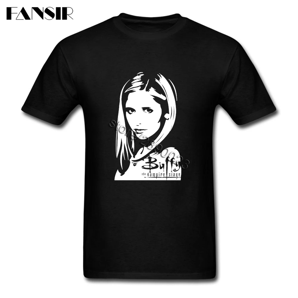 Unique Men's T Shirts Buffy The Vampire Slayer Short Sleeved 100% Cotton Crew Neck T-shirt For Adult Camisa | Мужская одежда