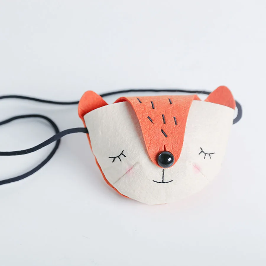 

Cute Kids Accessories Bag Cartoon Fox Zero Coin Purse Handbags Lolita Baby Boys Girls Messenger Bag Small Wallet Bag Gift