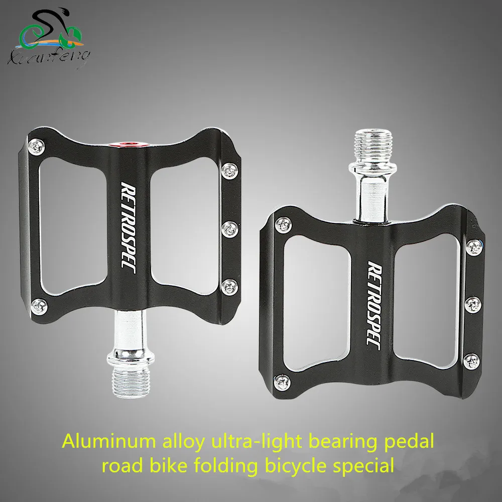 Road bike Anti Slip pedals folding bicycle aluminum alloy hollow