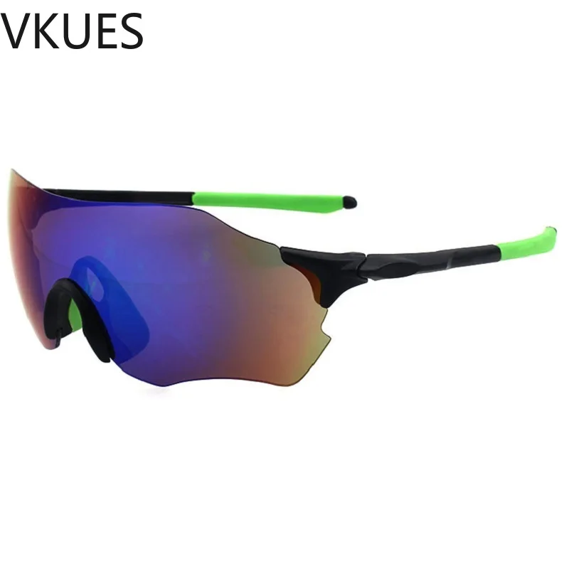 

VKUES Sunglasses Men Sports Sun Glasses Rimless Soft Nose Pads Anti Glare UV400 Tough Outdoor Goggles Sunglasses Cyclists Mirror
