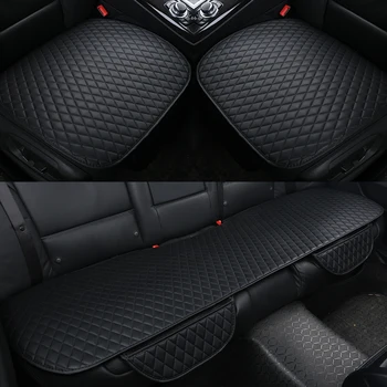 GSPSCN 1PC Pu Leather Car Seat Covers Cushion Four Seasons General Car Seat Cushions Car Front