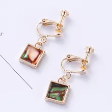 

Screw earings clips women long non pierced earrings ear clips earrings