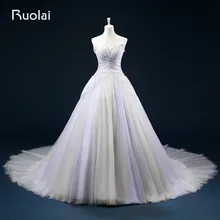 Real Princess Ball Gown Sweetheart Tulle Beaded Bodice Ruched Wedding Dress Long Bridal Wedding Gown Vestido De Noiva ASAFN28