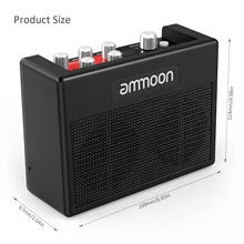 Portable Guitar Amplifier Amp 5 Watt Built in Multi effects 80 Drum Rhythms Support Tuner Tap Tempo Aux Input Headphone Output