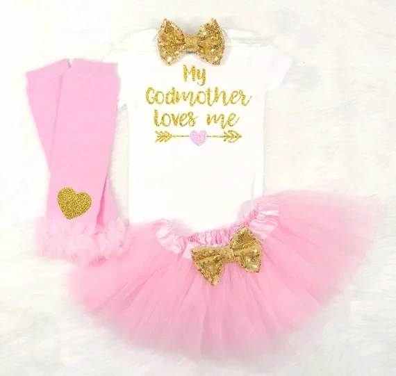 Индивидуальная goddaughter my godmother любит меня боди на день рождения цельнокроеная